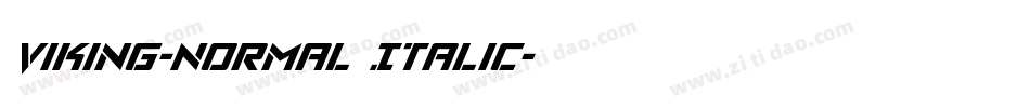 Viking-Normal Italic字体转换